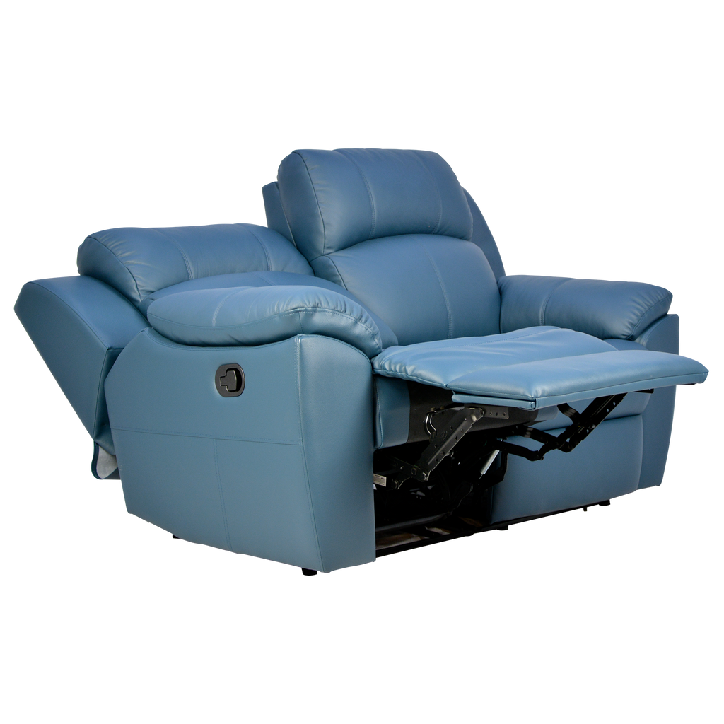 Sanro 2 Seater Recliner Sofa, Half Leather Novena Furniture Singapore