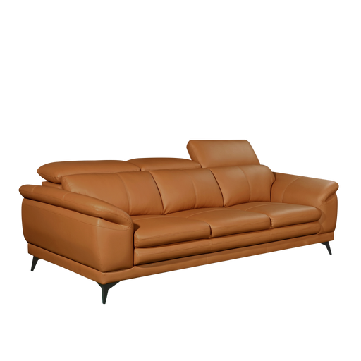 Andrea 3 Seater Sofa, Half Leather