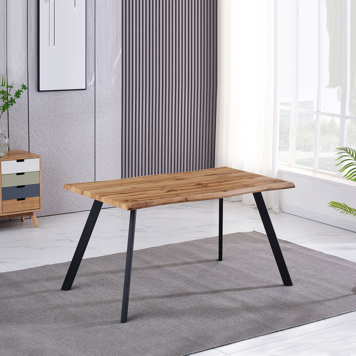 Delia 1.4M Dining Table, Wood - Natural