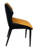 ELMA DINING CHAIR, PVC/METAL, ORANGE/BLACK - Novena Furniture Singapore