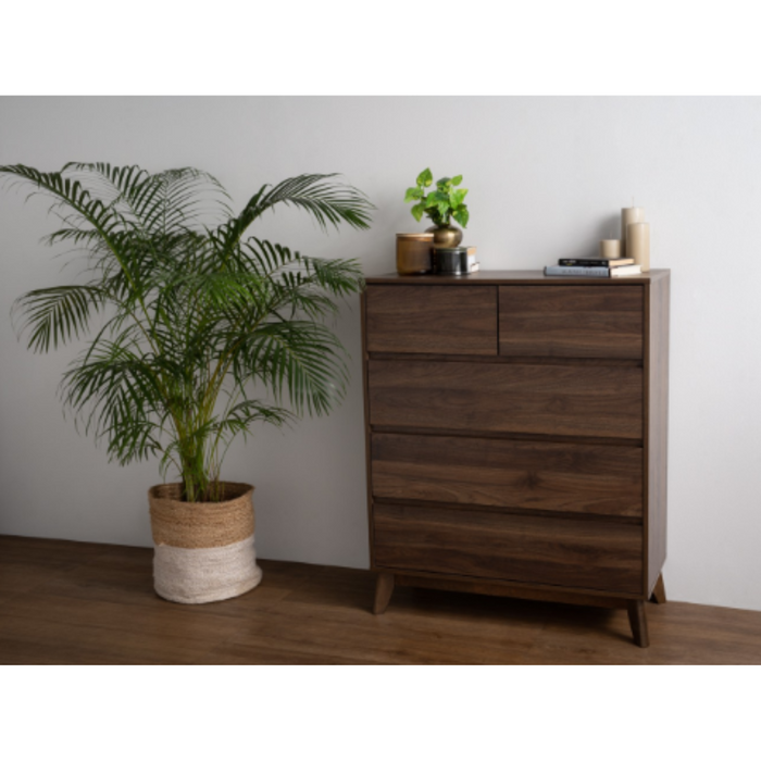 Hirai Tall Sideboard, Wood - Walnut