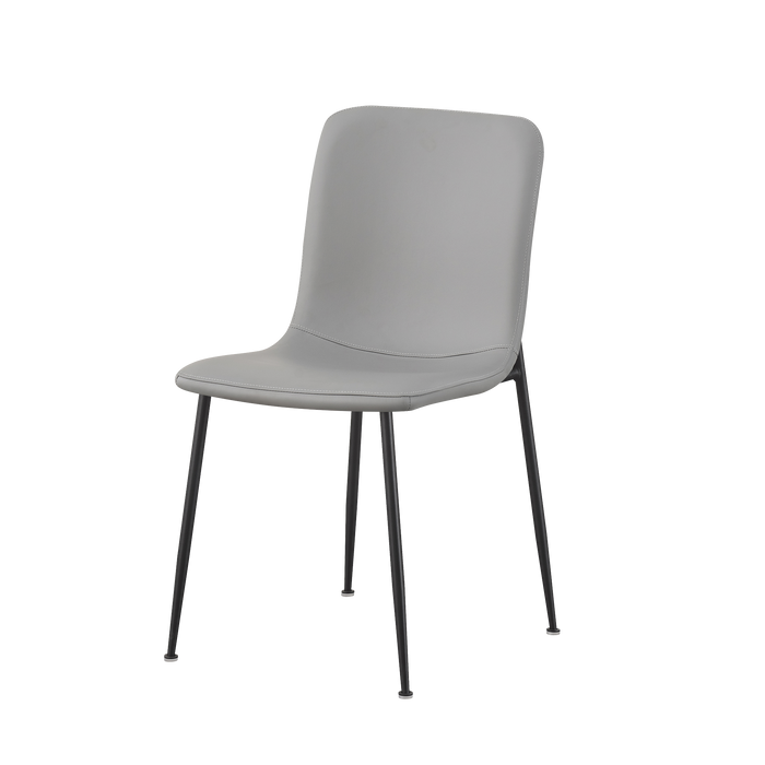 Isabel Dining Chair, Synthetic Leather - Grey