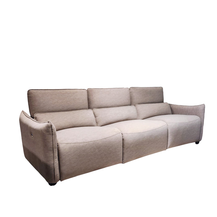 Kono 3.5 Seater Electric Incliner Sofa, Fabric