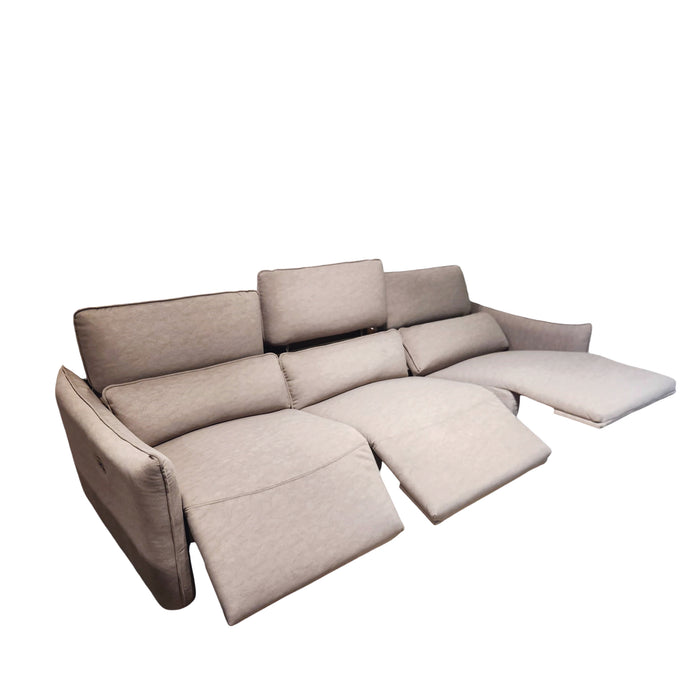 Kono 3.5 Seater Electric Incliner Sofa, Fabric