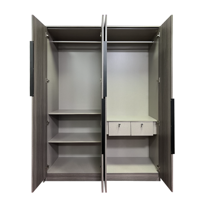 Madrid 4 Door Wardrobe - Novena Furniture Singapore