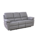 Morris 3 Seater Recliner Sofa, Half Leather - Novena Furniture Singapore