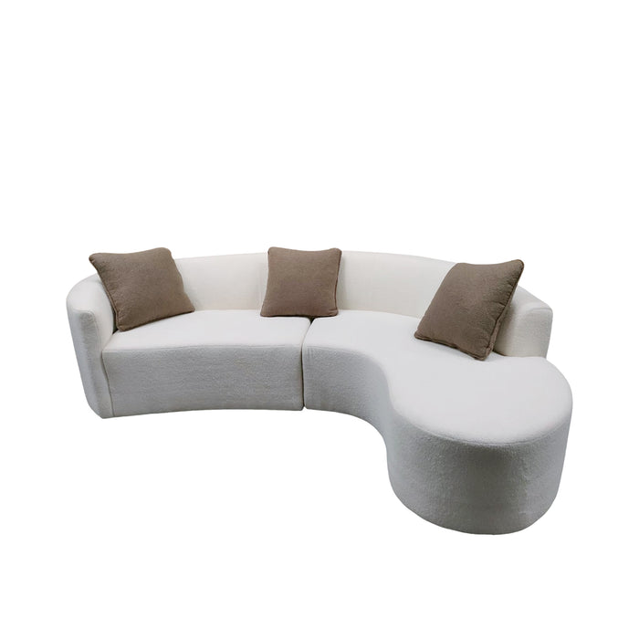 Nevada Curved Sofa, Fabric