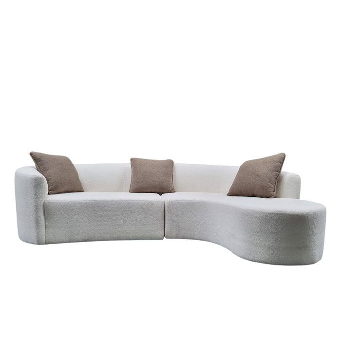 Nevada Curved Sofa, Fabric