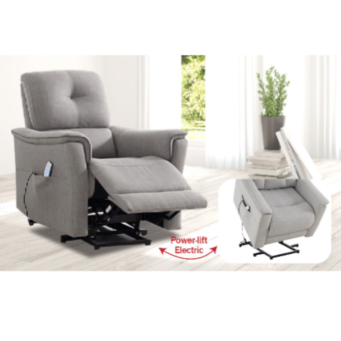 Opel Electric Recliner Armchair, Fabric