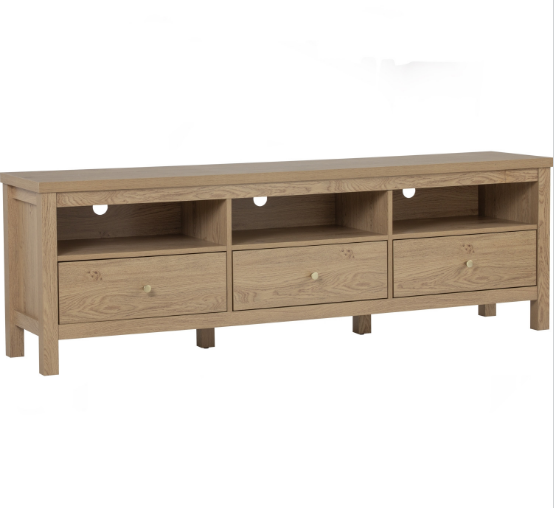 Oxford II 1.8m TV Cabinet, Wood - Oak