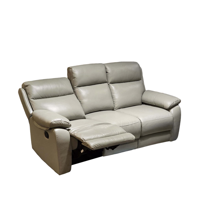 Paco 3 Seater Recliner Sofa, Half Leather