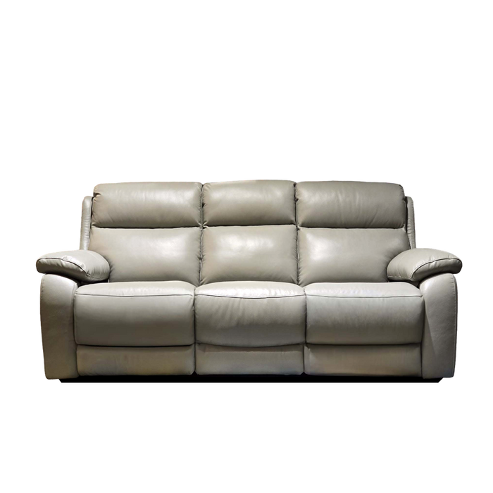 Paco 3 Seater Recliner Sofa, Half Leather