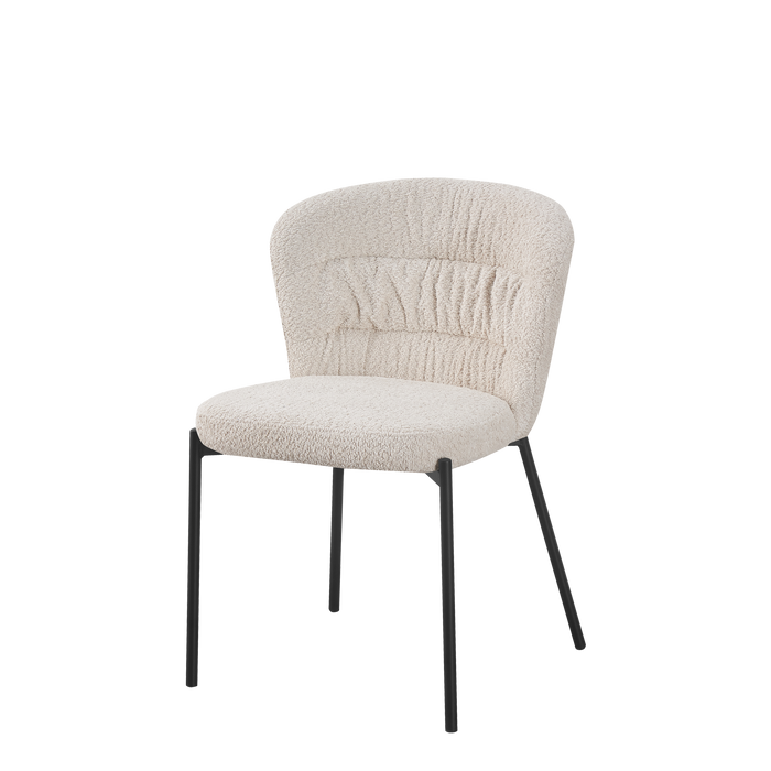 Poline Dining Chair - Fabric - Beige