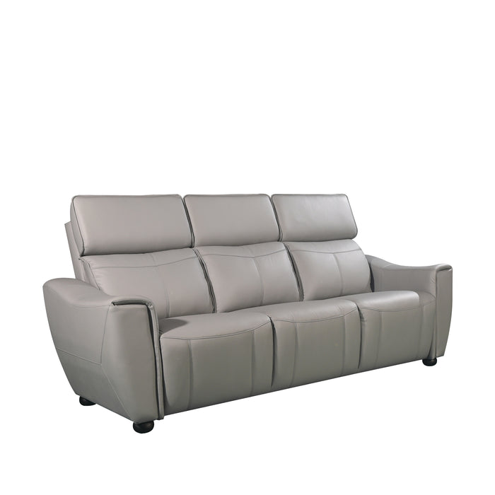 Roberto 3 Seater Sofa, Half Leather