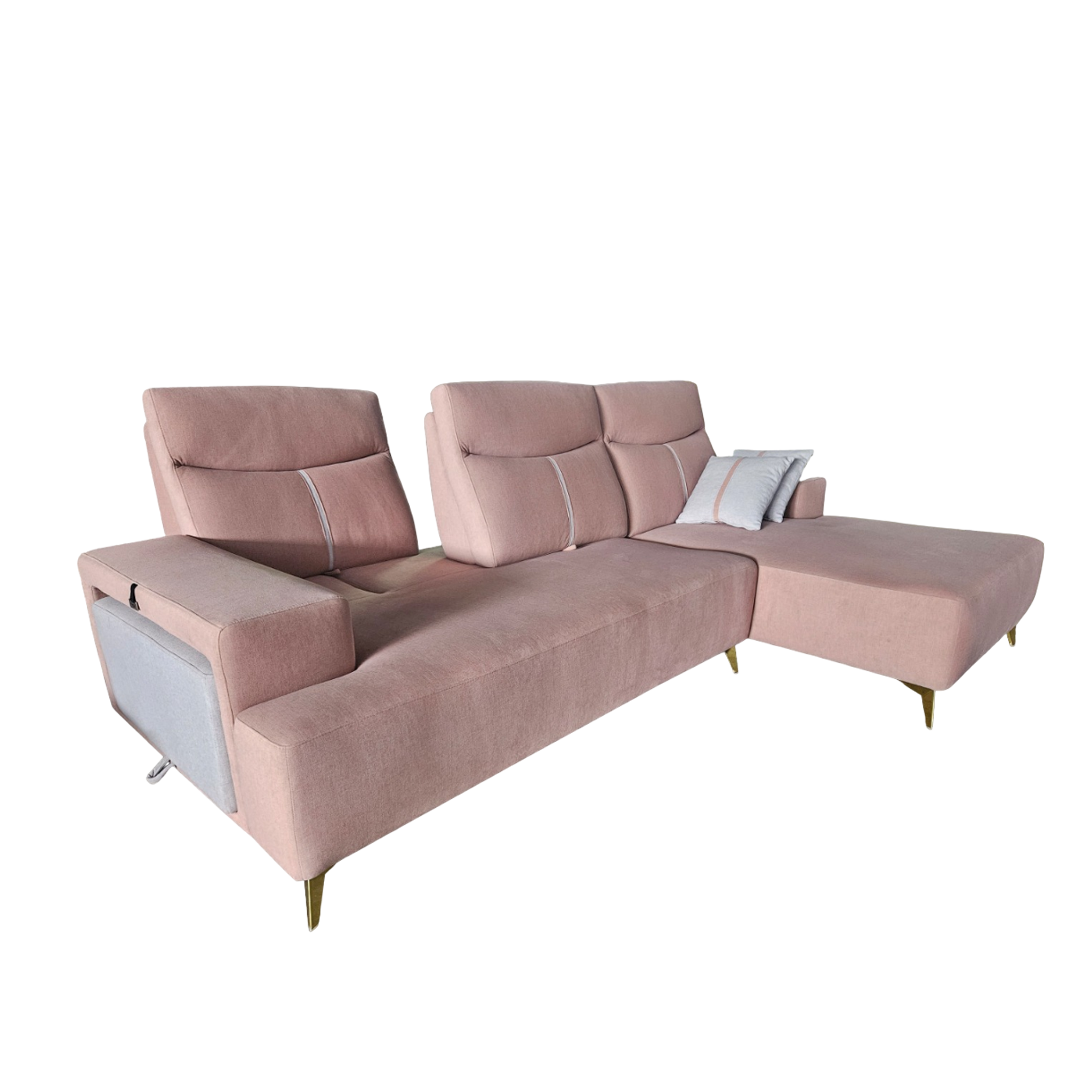 Suzi L Shaped Sofa Water Repellent Fabric Novena Furniture Singapore