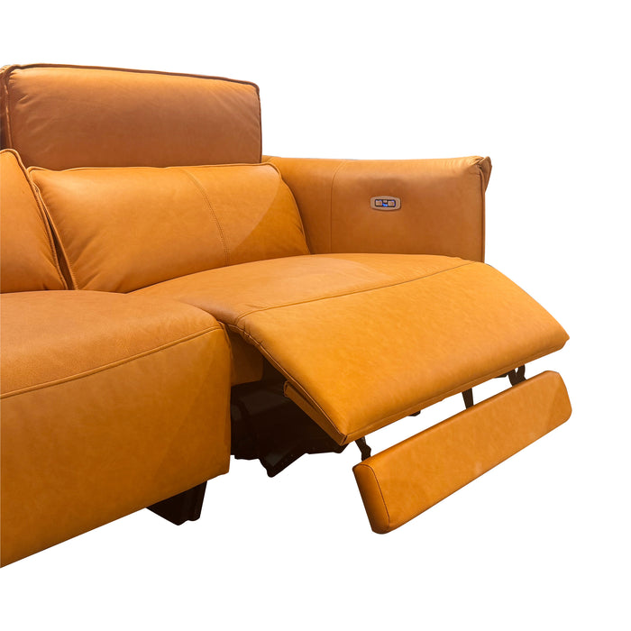 Vista 2 Seater Electric Incliner Sofa, Half Leather