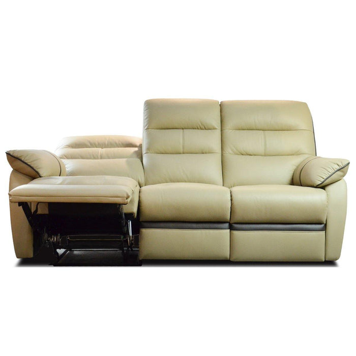 [PROMO] Apollos 3 Seater Recliner Sofa, Half Leather - Novena Furniture Singapore