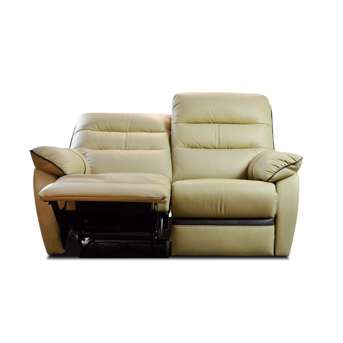 Apollos 2 Seater Recliner Sofa, Half Leather - Novena Furniture Singapore