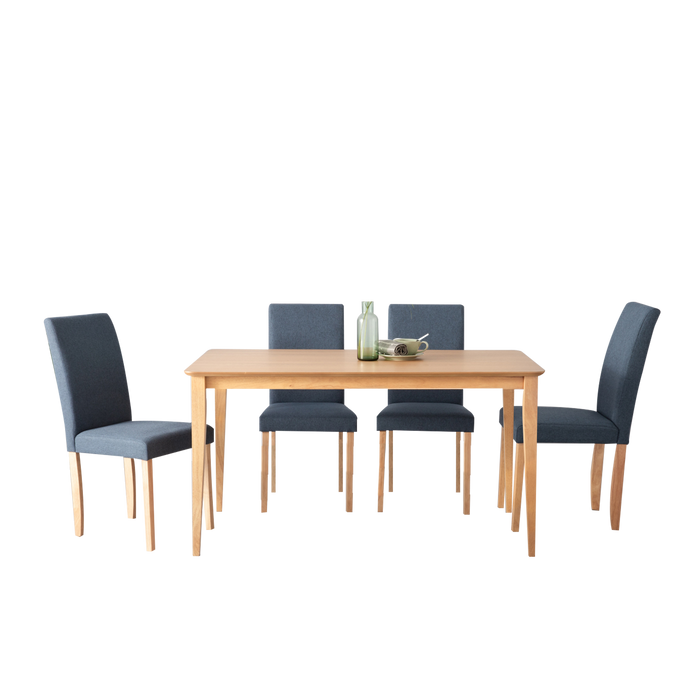 Alena 1.1m Dining Set, Wood - Natural - Novena Furniture Singapore