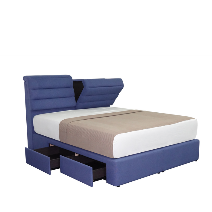 Charlton Upholstered Bed - Novena Furniture Singapore