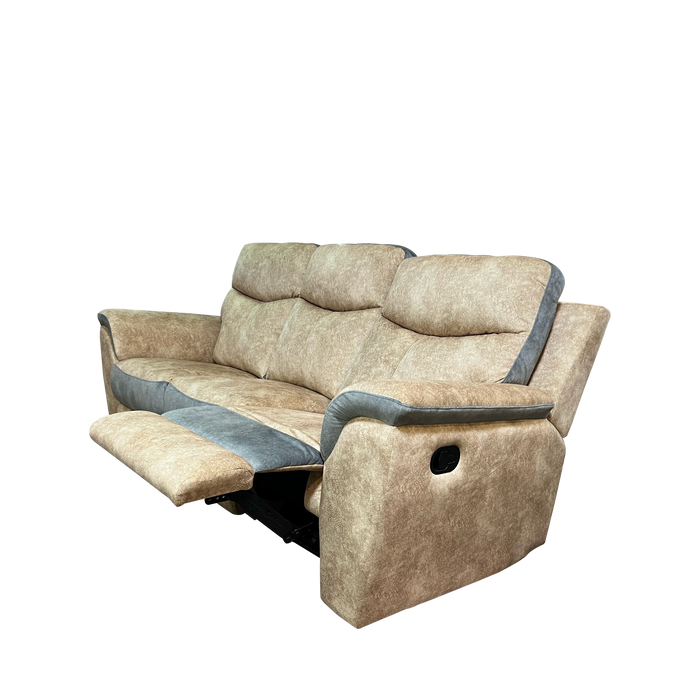 Chelsea 3 Seater Recliner Sofa, Fabric - Novena Furniture Singapore