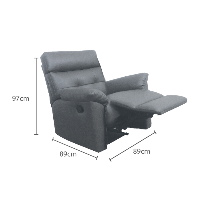 [PROMO] Emma Recliner Armchair, Simulated Leather - Novena Furniture Singapore