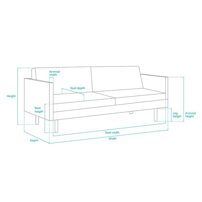 [ONLINE EXCLUSIVE] Tucson 2 Seater Sofa, Vinyl Leather with Solid Wood - Cocoa/Espresso - Novena Furniture Singapore