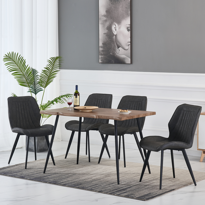 Isabel 1.2m Dining Set (Includes 4 Allan Dining Chairs!) - Novena Furniture Singapore