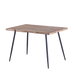 Isabel 1.2m Dining Table, Metal Legs with MDF Top - Novena Furniture Singapore