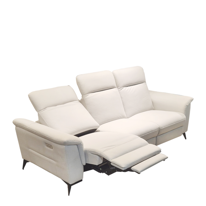 Jackie 3 Seater Electric Recliner Sofa, Fabric - Novena Furniture Singapore