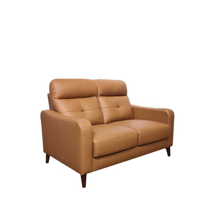 Jerome 2 Seater Sofa, Half Leather - Novena Furniture Singapore