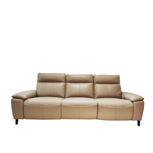 Lucy 3 Seater Recliner Sofa, Half Thick Leather - Novena Furniture Singapore