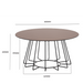 Misa Round Coffee Table - Novena Furniture Singapore