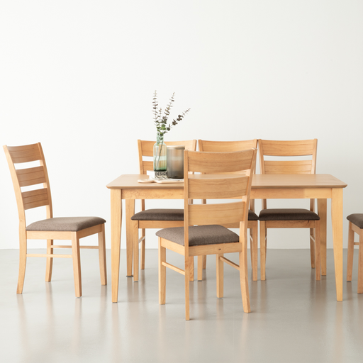 Muji 1.5m Dining Table, Wood - Natural - Novena Furniture Singapore