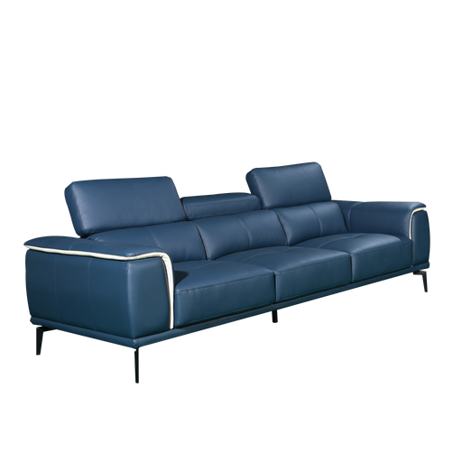 Prezia 3 Seater Sofa, Half Leather - Novena Furniture Singapore