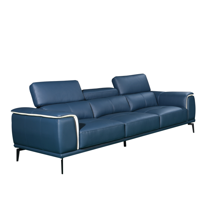 Prezia 3 Seater Sofa, Half Leather - Novena Furniture Singapore