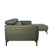 Prezia L-Shaped Sofa, Half Leather - Novena Furniture Singapore