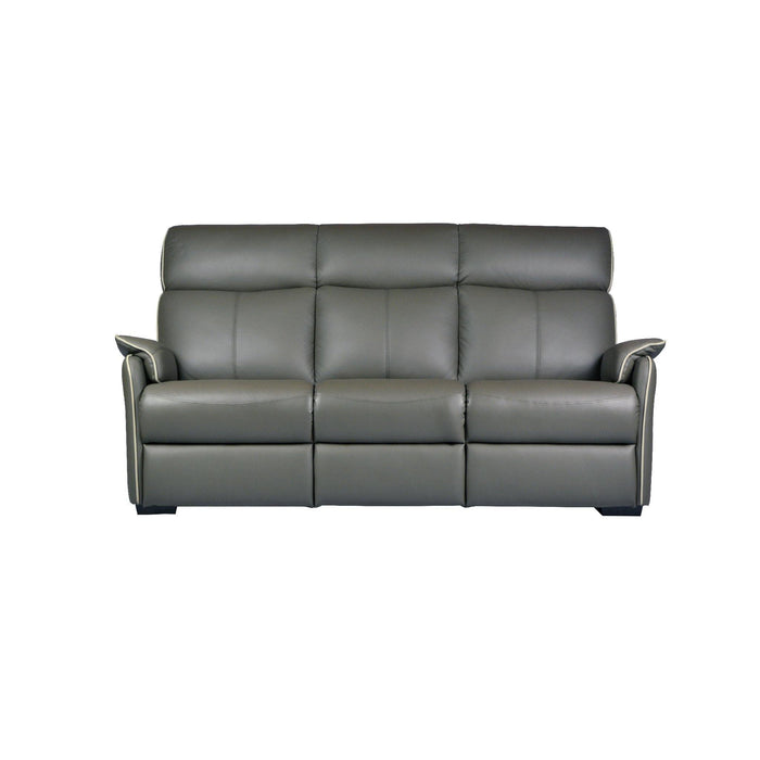 Silas 3 Seater Sofa, Half Leather - Novena Furniture Singapore