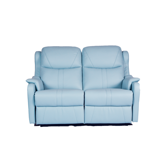 Skylar 2 Seater Recliner Sofa, Half Leather - Novena Furniture Singapore