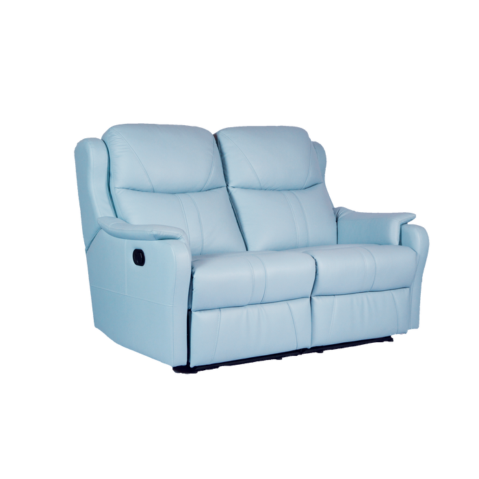 Skylar 2 Seater Recliner Sofa, Half Leather - Novena Furniture Singapore