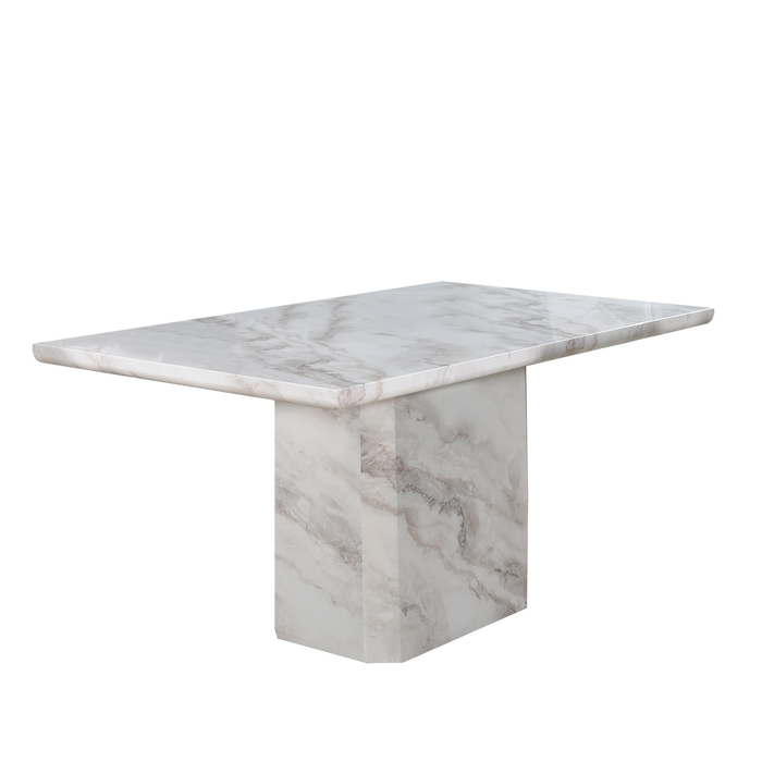 Tallis 1.6m Dining Table, Marble - Novena Furniture Singapore