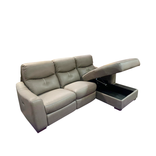 [PROMO] Delphi L-shaped Electric Recliner Sofa with Storage, Tech Fabric - Novena Furniture Singapore