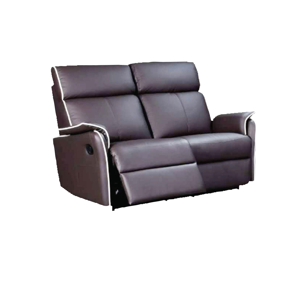 Silas 2 Seater Recliner Sofa, Half Leather | Novena Furniture Singapore